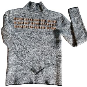 Warm & Cozy Calvin Klein Cotton and Wool Sweater Mock Neck​​​​